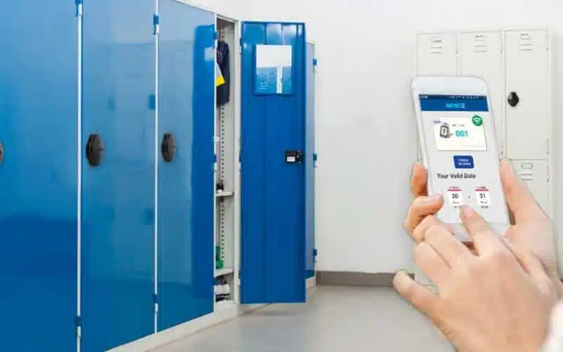 Digital lock of the club locker
